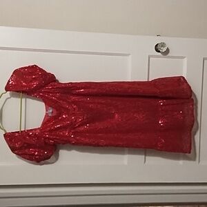 New pink sequin dress